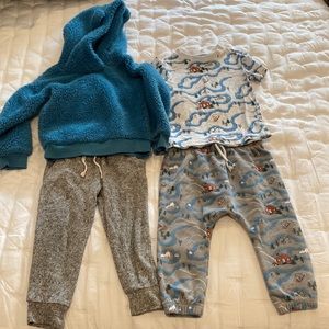 Tucker + Tate Bundle, 24 Months/2T, Sweatshirt, Sweats, Matching Sweats/T-Shirt
